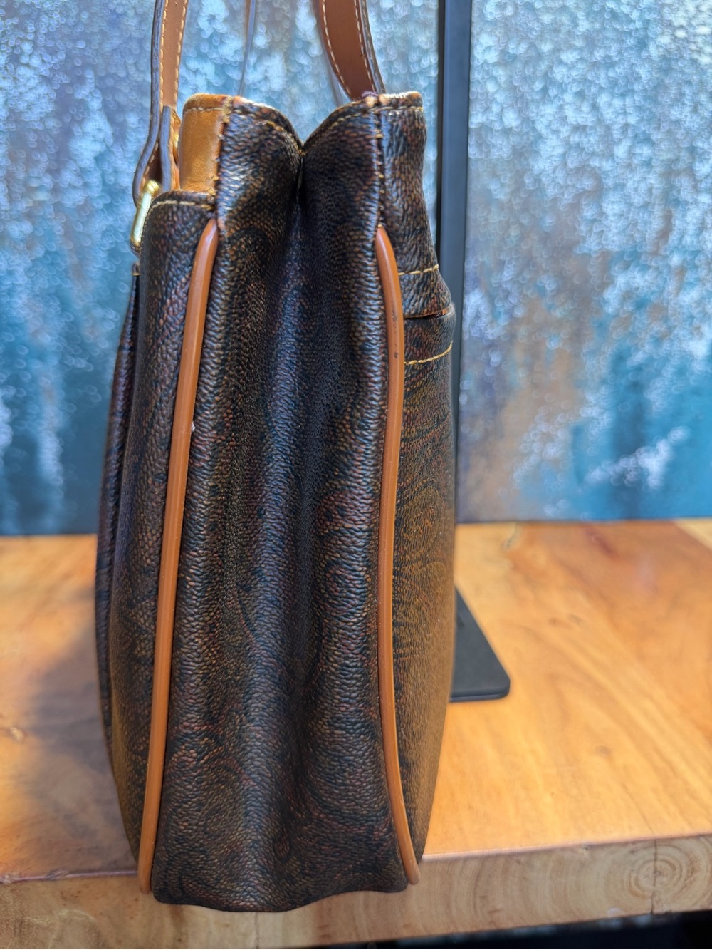 Pierre Balmain Paris 1990s Old Money Paisley Tote Shoulder Bag - Picture 9 of 15